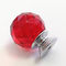 Çekme Kolu Topuzu Kristal Rhinestone Düğmeler Kırmızı Turuncu Veya Mobilya Için Şeffaf Tedarikçi