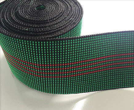 Çin 50mm Yeşil Renk Trambolin Dokuma Güçlü Elastik Ev Tekstili 50 g / M Tedarikçi