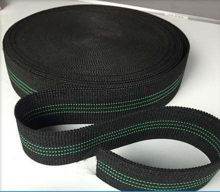 Çin 3 Yeşil Hatlı Hint Stil Kanepe Elastik Dokuma 68g / M Siyah Renk Tedarikçi