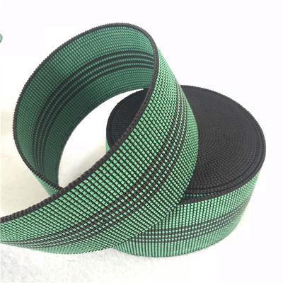 Çin 4 siyah çizgi PE dokuma ile Genişlik 50mm Yeşil Elastik Dokuma Tedarikçi