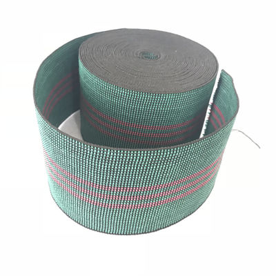 Çin % 40 uzama yüksek mukavemetli polyester dokuma kayış genişliği 8cm yeşil renk Tedarikçi