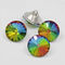 KTV Sofa için Renkli Parlak Kristal Rhinestone Düğmeler Demir Malzeme Tedarikçi